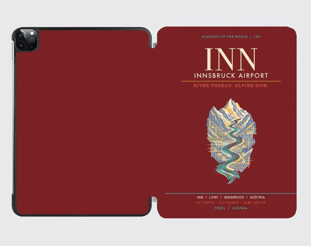 Innsbruck Airport INN - Inn Valley Alpine Weave - Dark Red