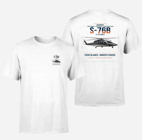 Double-Side Printing — Sikorsky S-76B Double-Side T-Shirt