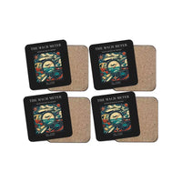 Thumbnail for The Mach Meter - Designed Coasters design on black 4-pieces-set