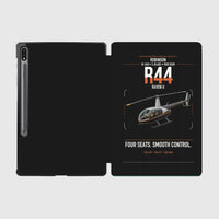 Thumbnail for Robinson R44 Raven II design on black samsung tablet tablet case