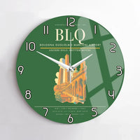 Thumbnail for Bologna Guglielmo Marconi Airport BLQ Wall-Clock No-Frame - Green