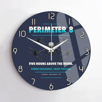 Thumbnail for Skyfront Perimeter 8 design on navy blue no frame wall clock