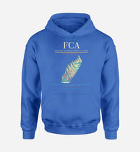 Thumbnail for Glacier Park International Airport (FCA) design on blue hoodie single-side print