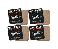 Thumbnail for WC-135R Constant Phoenix design on black 4 pieces set coaster