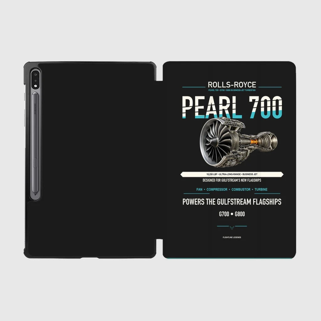 PEARL 700 design on black samsung tablet tablet case