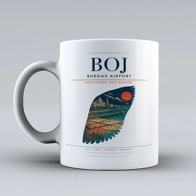 Burgas Airport BOJ Mug - White
