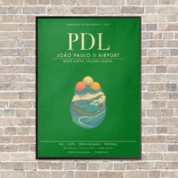 Thumbnail for Joao Paulo II Airport PDL - Canvas Framed - Green