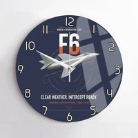 Thumbnail for Hawker Hunter F6 design on navy blue no frame wall clock