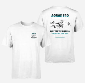 Double-Side Printing — DJI Agras T40 Drone Double-Side T-Shirt