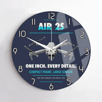 Thumbnail for DJI Air 2S design on navy blue no frame wall clock