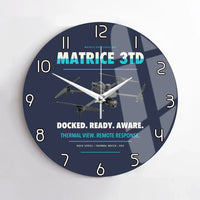 Thumbnail for DJI Matrice 3TD design on navy blue no frame wall clock