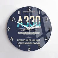 Thumbnail for Airbus A330-200 design on navy blue no frame wall clock