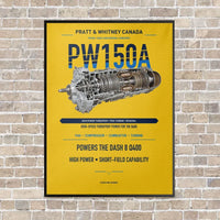 Thumbnail for PW150A vertical canvas print - framed - yellow background