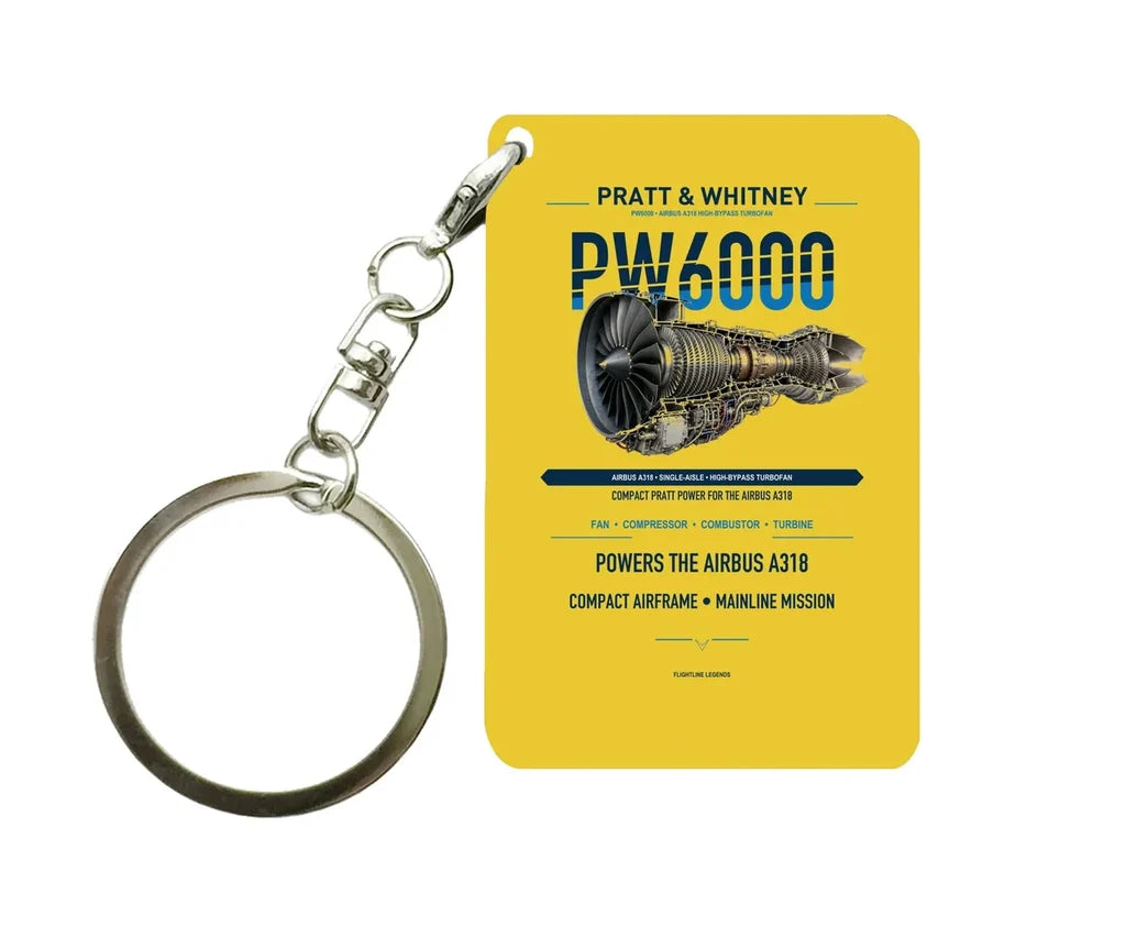 PW6000 Key Chain design on yellow key chain