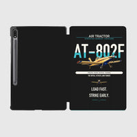 Thumbnail for Air Tractor AT-802F design on black samsung tablet tablet case