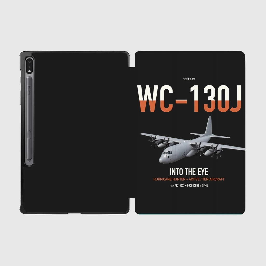 WC-130J Hurricane Hunter design on black samsung tablet tablet case