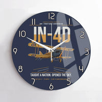 Thumbnail for Curtiss JN-4D Jenny design on navy blue no frame wall clock