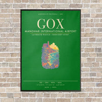 Thumbnail for Manohar International Airport Mopa GOX - Canvas Framed - Green