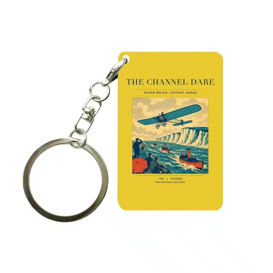 VINTAGE G4324 - The Channel Dare - Designed Key Chain design on yellow