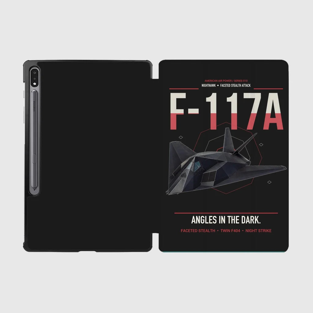 F-117A Nighthawk design on black samsung tablet tablet case