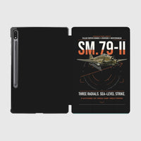 Thumbnail for Savoia-Marchetti SM.79-II Sparviero design on black samsung tablet tablet case