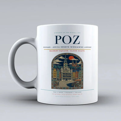Poznan - awica Henryk Wieniawski Airport POZ Mug - White