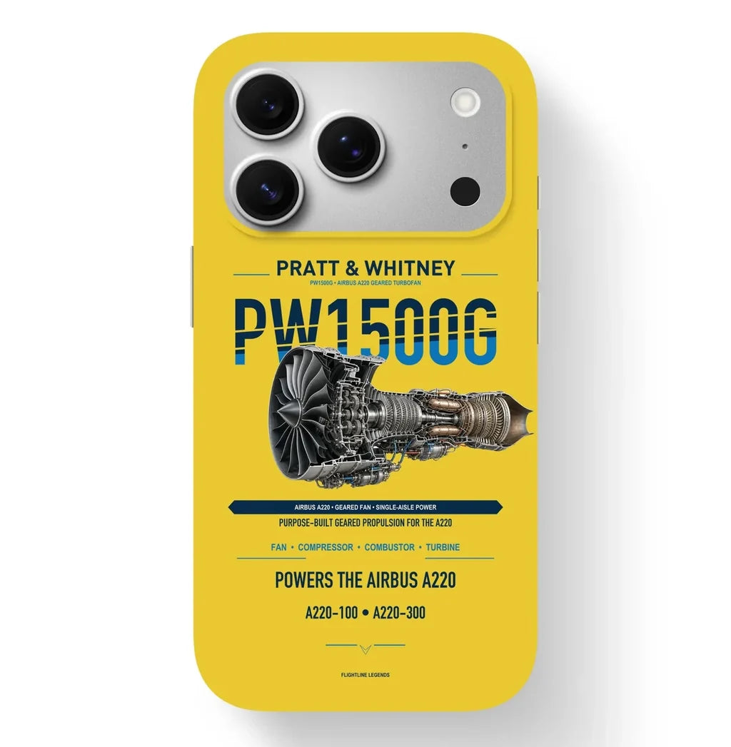 PW1500G Case design on yellow iphone case
