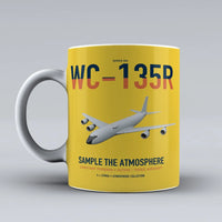 Thumbnail for WC-135R Constant Phoenix design on yellow ceramic mug, double-side print
