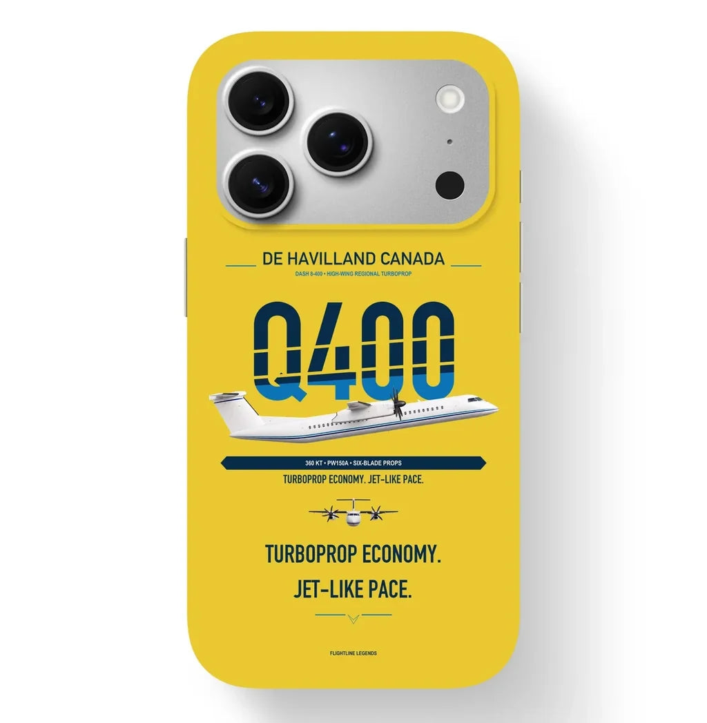 Dash 8-400 Case design on yellow iphone case