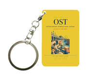 Thumbnail for Ostend-Bruges International Airport (OST) design on yellow key chain