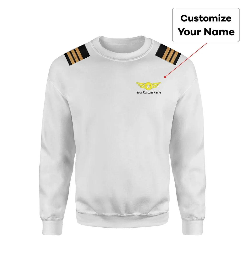 Customisable Pilot Epaulettes 3D Sweatshirt - view 17