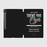 Thumbnail for TRENT 900 design on black samsung tablet tablet case