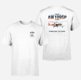 Double-Side Printing — Leonardo AW109SP GrandNew Double-Side T-Shirt