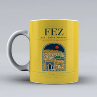 Thumbnail for - Saiss Airport FEZ Mug design on yellow fes