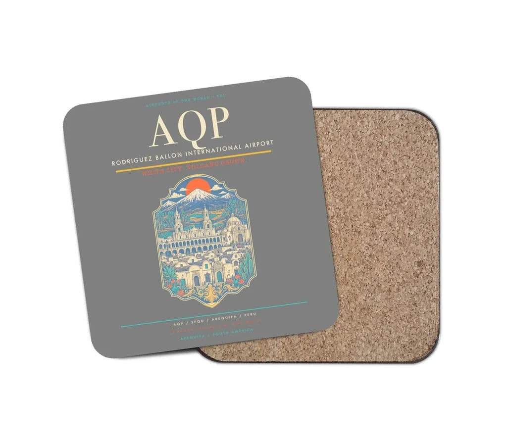 Rodriguez Ballon International Airport AQP Coaster 1-Piece - Gray