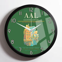 Thumbnail for Aalborg Airport AAL Wall-Clock Framed - Green