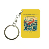 Thumbnail for VINTAGE G4355 - The Snow Drift Dig-Out - Designed Key Chain design on yellow