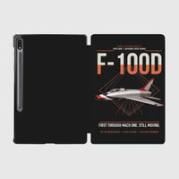 Thumbnail for F-100D Super Sabre design on black samsung tablet tablet case