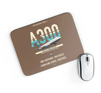 Thumbnail for Airbus A300C4-203 design on brown rectangle mouse pad