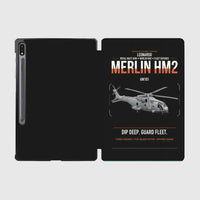 Thumbnail for Leonardo AW101 Merlin HM2 design on black samsung tablet tablet case