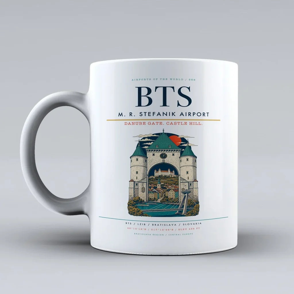 M. R. Stefanik Airport BTS Mug - White