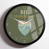 Thumbnail for Billings Logan International Airport BIL Wall-Clock Framed - Green Army