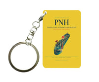 Thumbnail for Phnom Penh International Airport PNH Key Chain design on yellow key chain