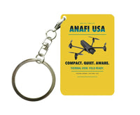 Thumbnail for Parrot ANAFI USA Key Chain design on yellow key chain