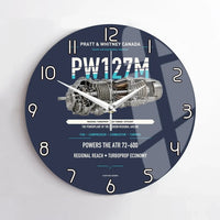 Thumbnail for PW127M design on navy blue no frame wall clock