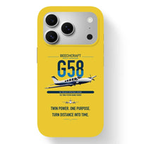 Thumbnail for Beechcraft Baron G58 design on yellow magsafe iphone case, for iPhone 17 Pro
