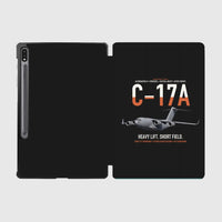 Thumbnail for C-17A Globemaster III design on black samsung tablet tablet case