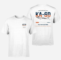 Thumbnail for KA-6D Intruder design on white double-side t-shirt, double-side print