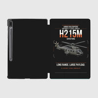 Thumbnail for Airbus H215M design on black samsung tablet tablet case