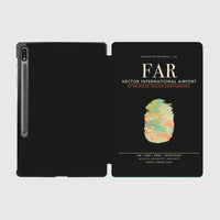 Thumbnail for Hector International Airport (FAR) design on black samsung tablet tablet case